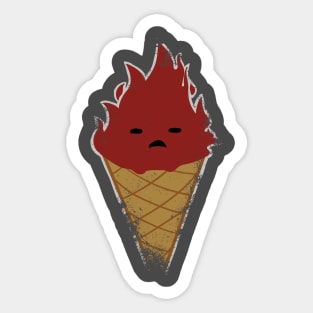 Fire in Cone Sticker